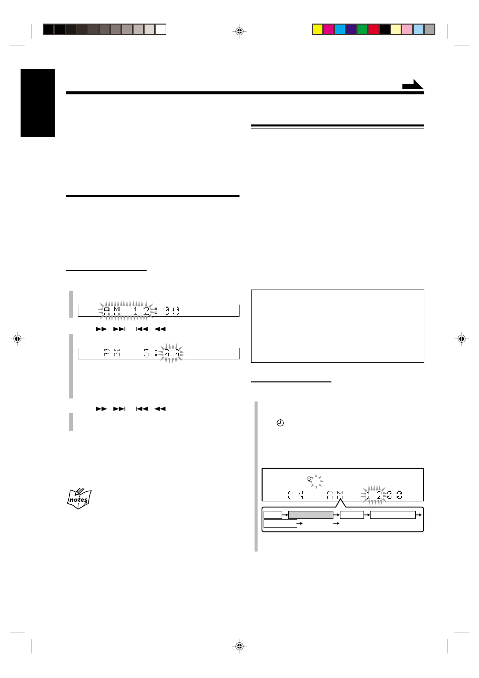 English, Setting the clock, Using recording timer | JVC NX-CDR7 User Manual | Page 48 / 58