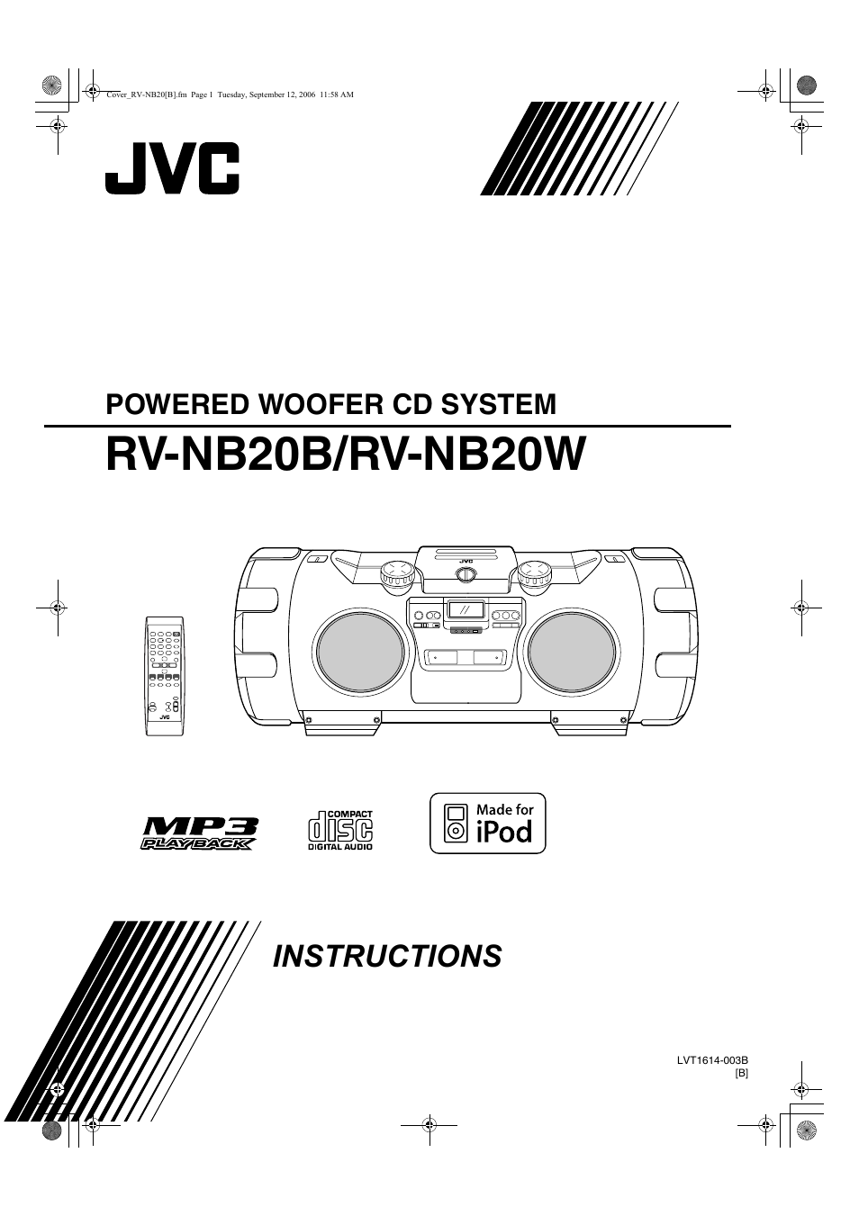 JVC RV-NB20B User Manual | 24 pages