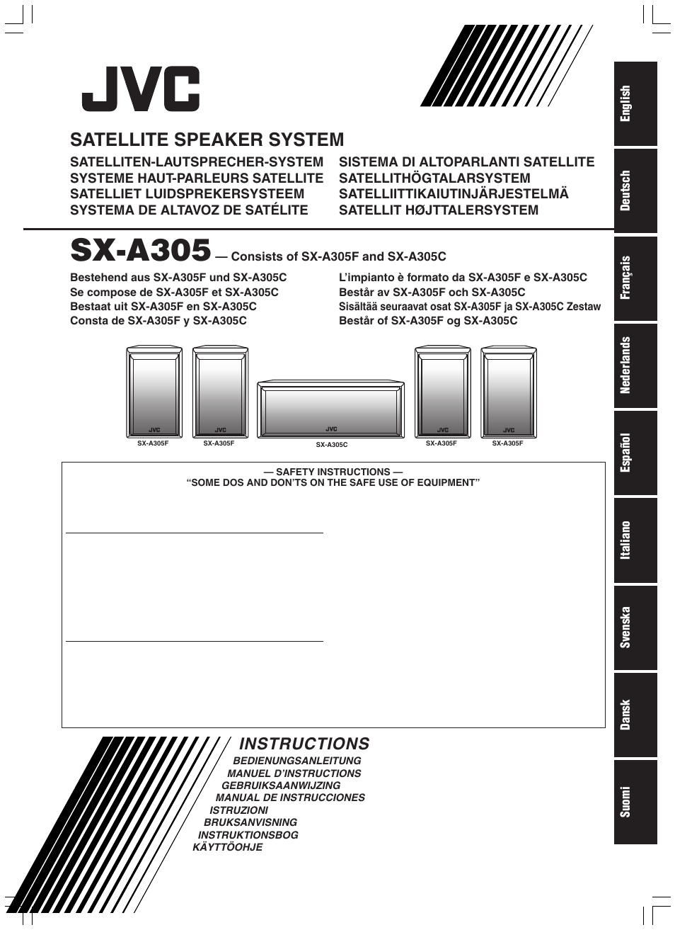 JVC SX-A305 User Manual | 20 pages