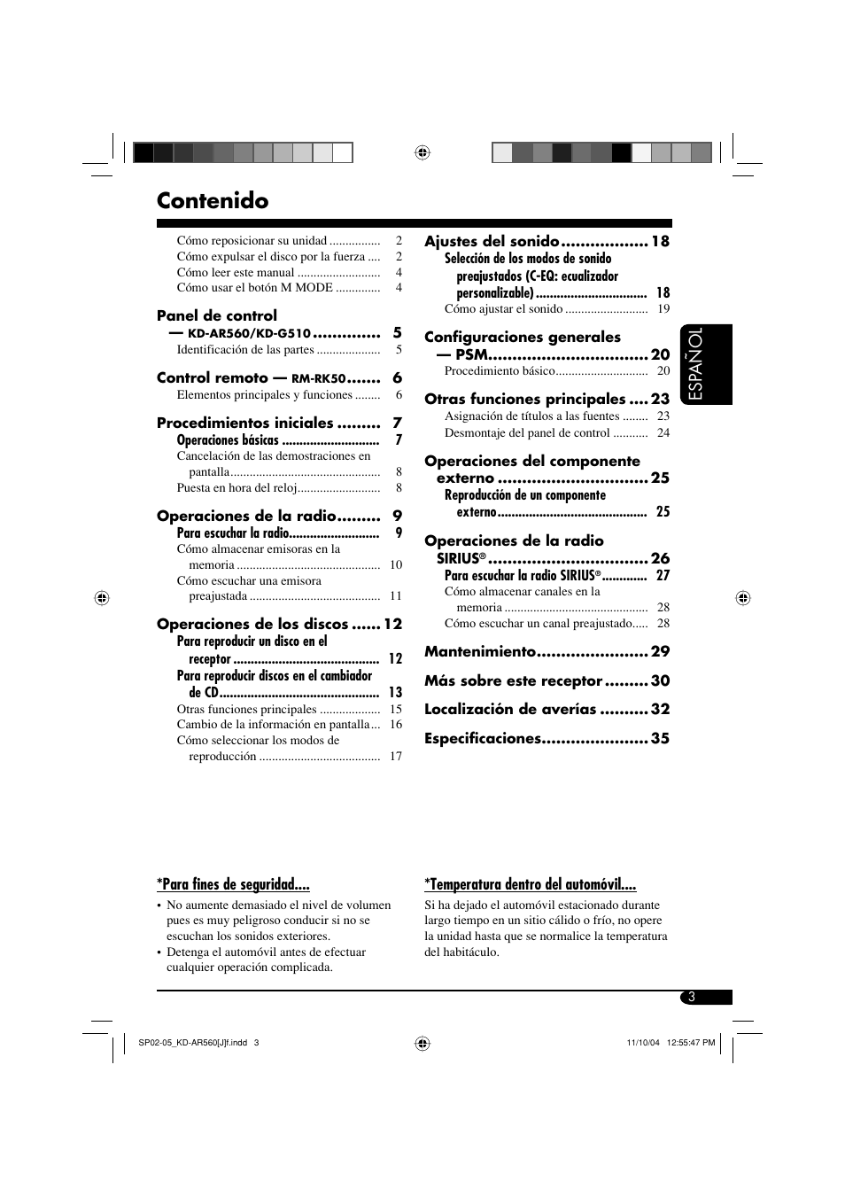 JVC KD-AR560 User Manual | Page 37 / 105