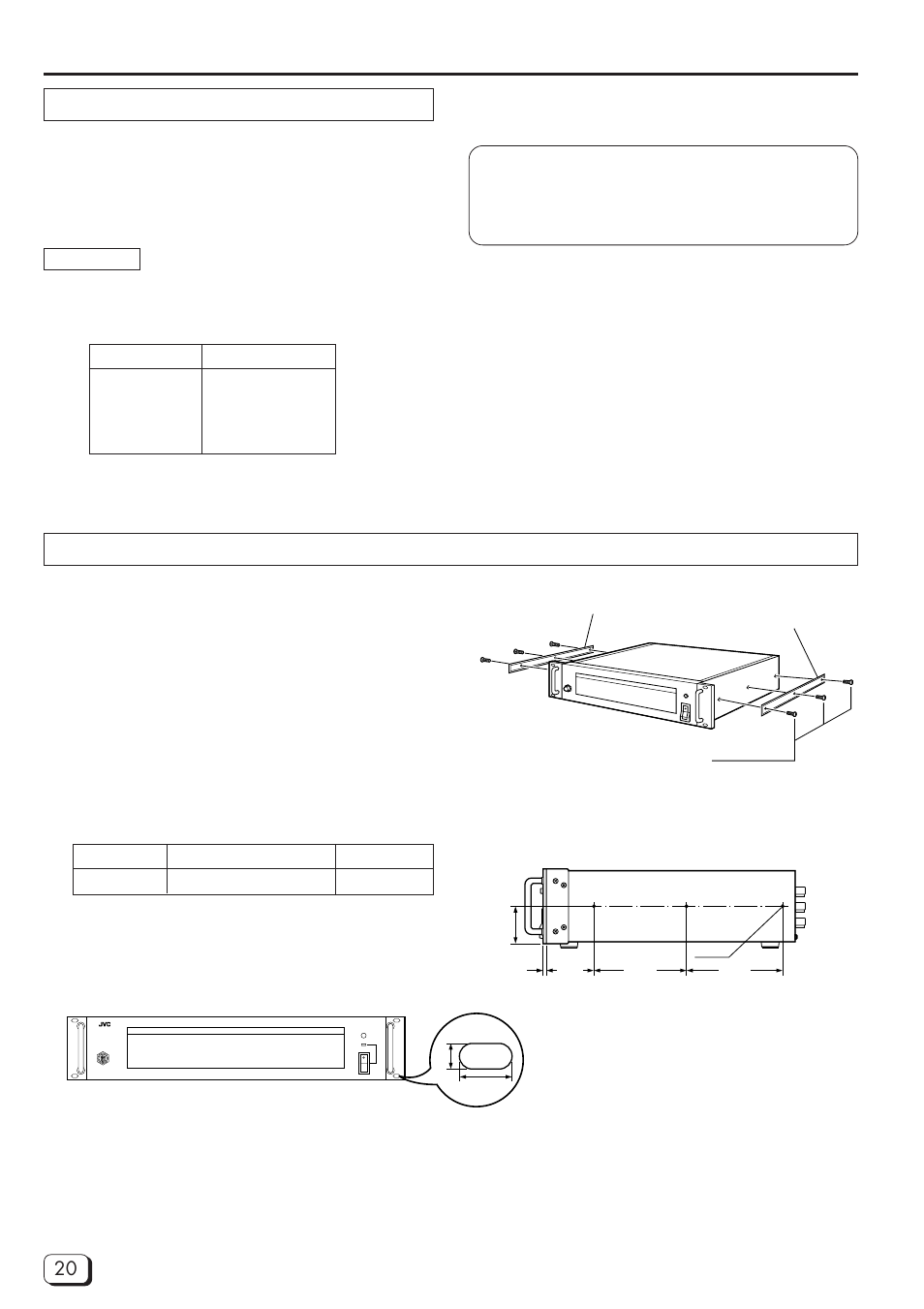 Preparation, Installing a lens, Installing the camera control unit | JVC DZ-VCA1SE User Manual | Page 20 / 28
