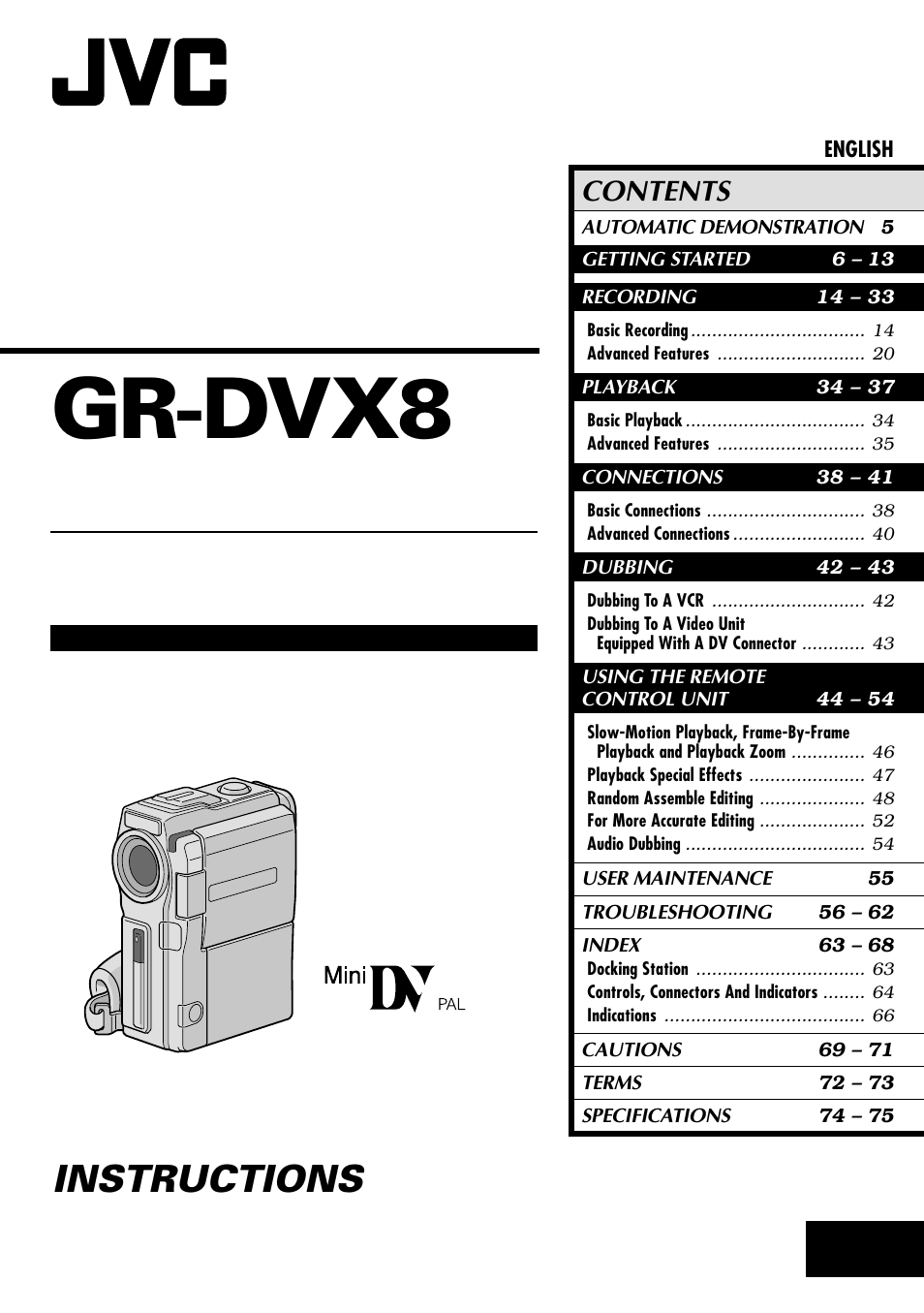 JVC LYT0633-001A User Manual | 76 pages