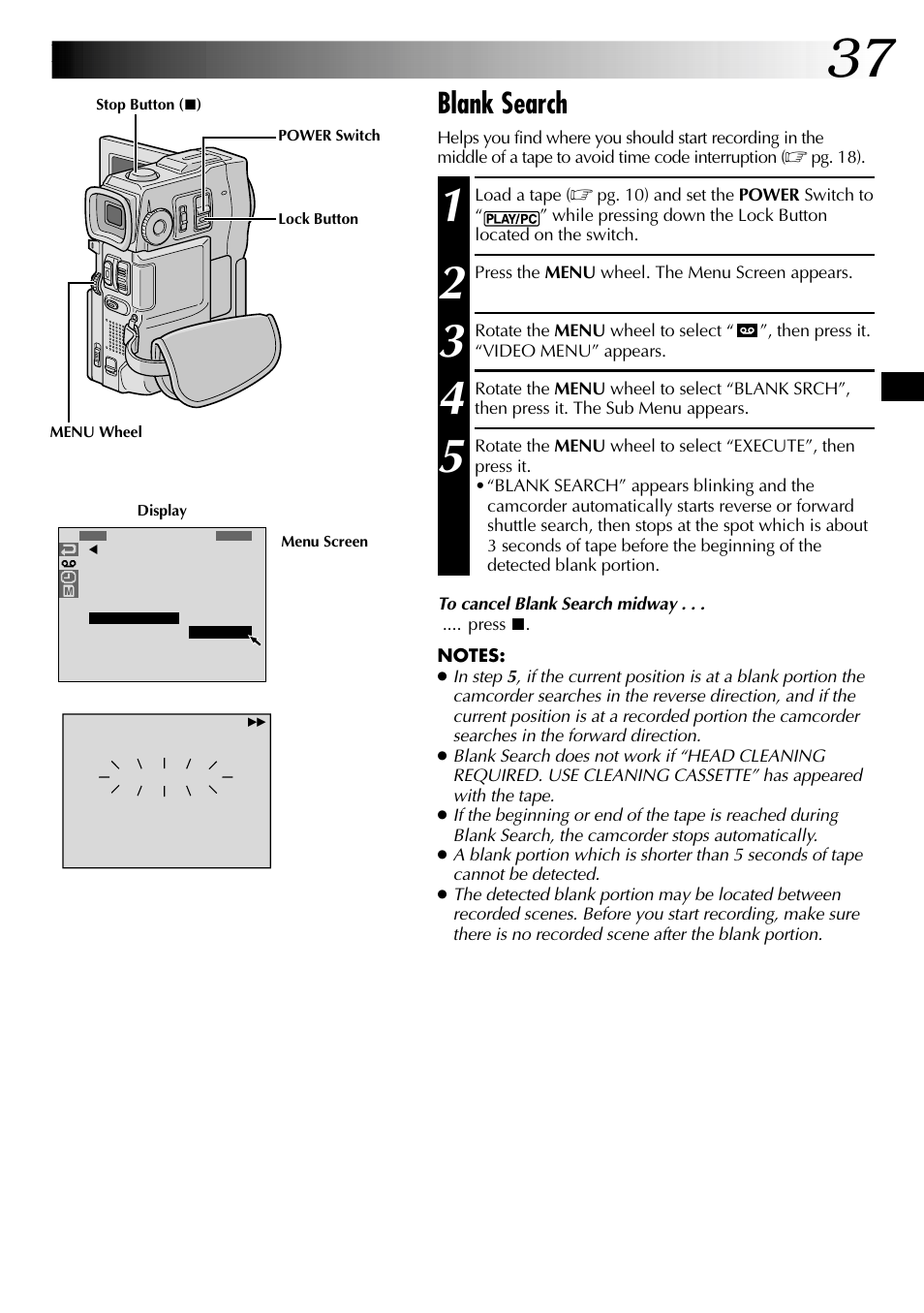 Blank search | JVC LYT0633-001A User Manual | Page 37 / 76