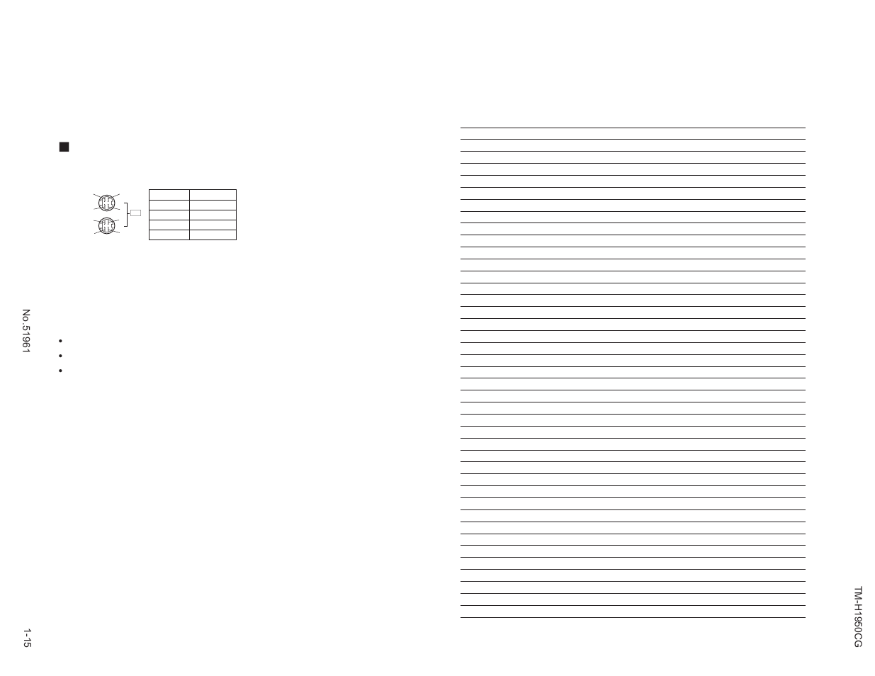 Appendix, Y/c (mini din 4 pin) terminal specification | JVC TM-H1950CG User Manual | Page 15 / 16