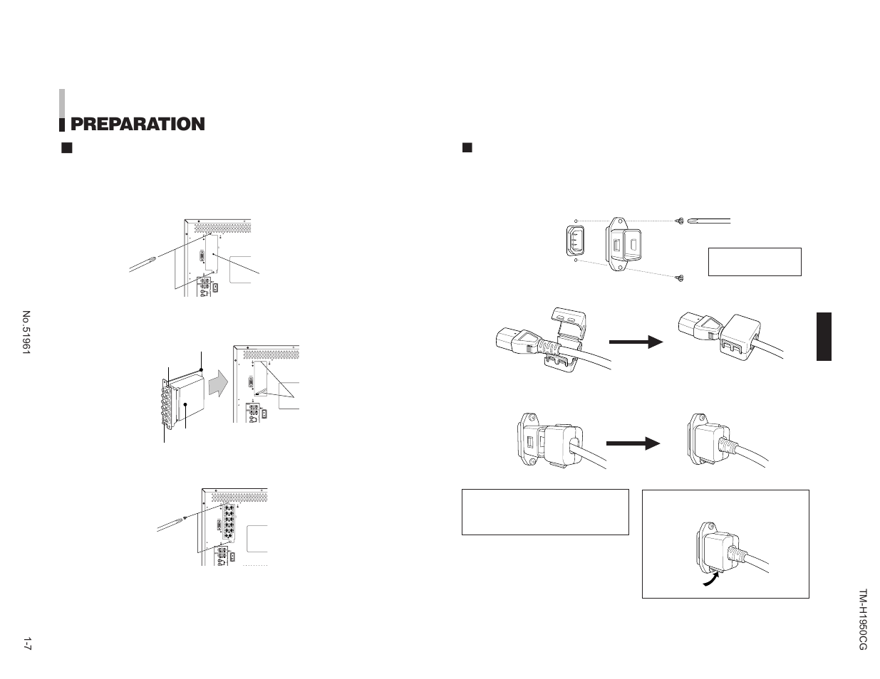 Preparation | JVC TM-H1950CG User Manual | Page 7 / 16