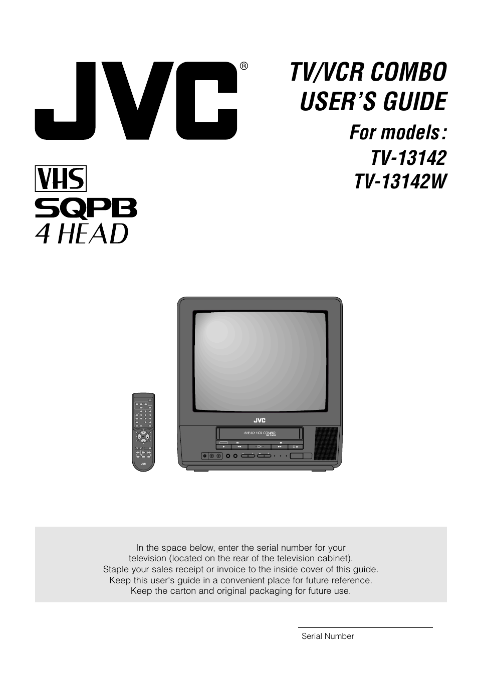 JVC TV 13142 User Manual | 54 pages