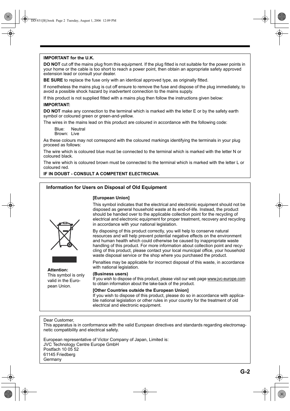 JVC DD-1 User Manual | Page 3 / 64