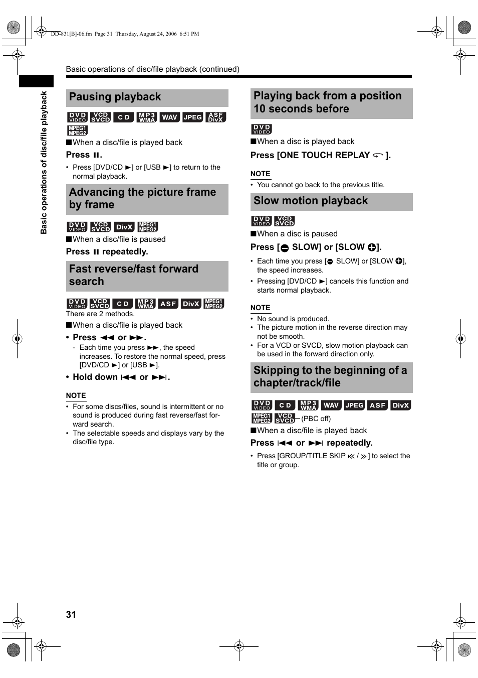 JVC DD-1 User Manual | Page 36 / 64