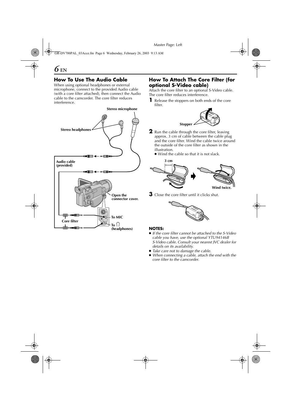 Pg. 6, Pg. 7, Microphone | JVC GR-DV700  EN User Manual | Page 6 / 84