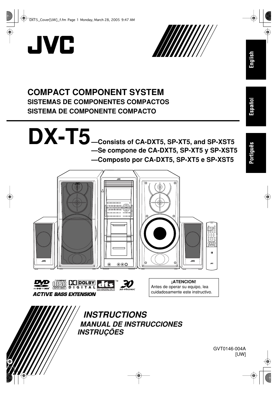 JVC DX-T5 User Manual | 145 pages