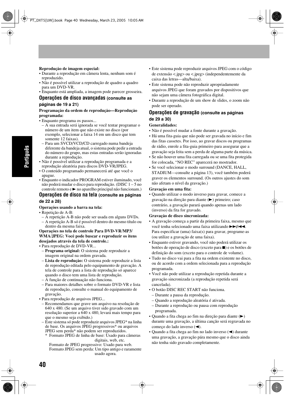 JVC DX-T5 User Manual | Page 136 / 145