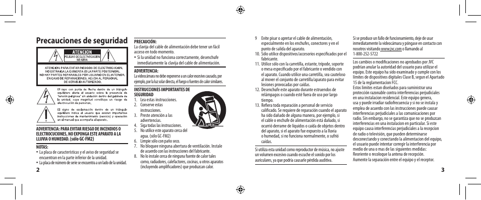 Precauciones de seguridad | JVC 0810YMH-AL-VM User Manual | Page 20 / 45