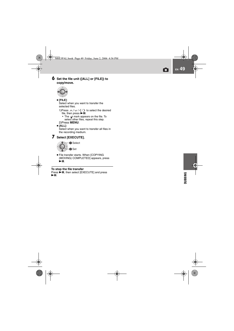 2) press menu | JVC Everio GZ-MG36E/EK User Manual | Page 49 / 72