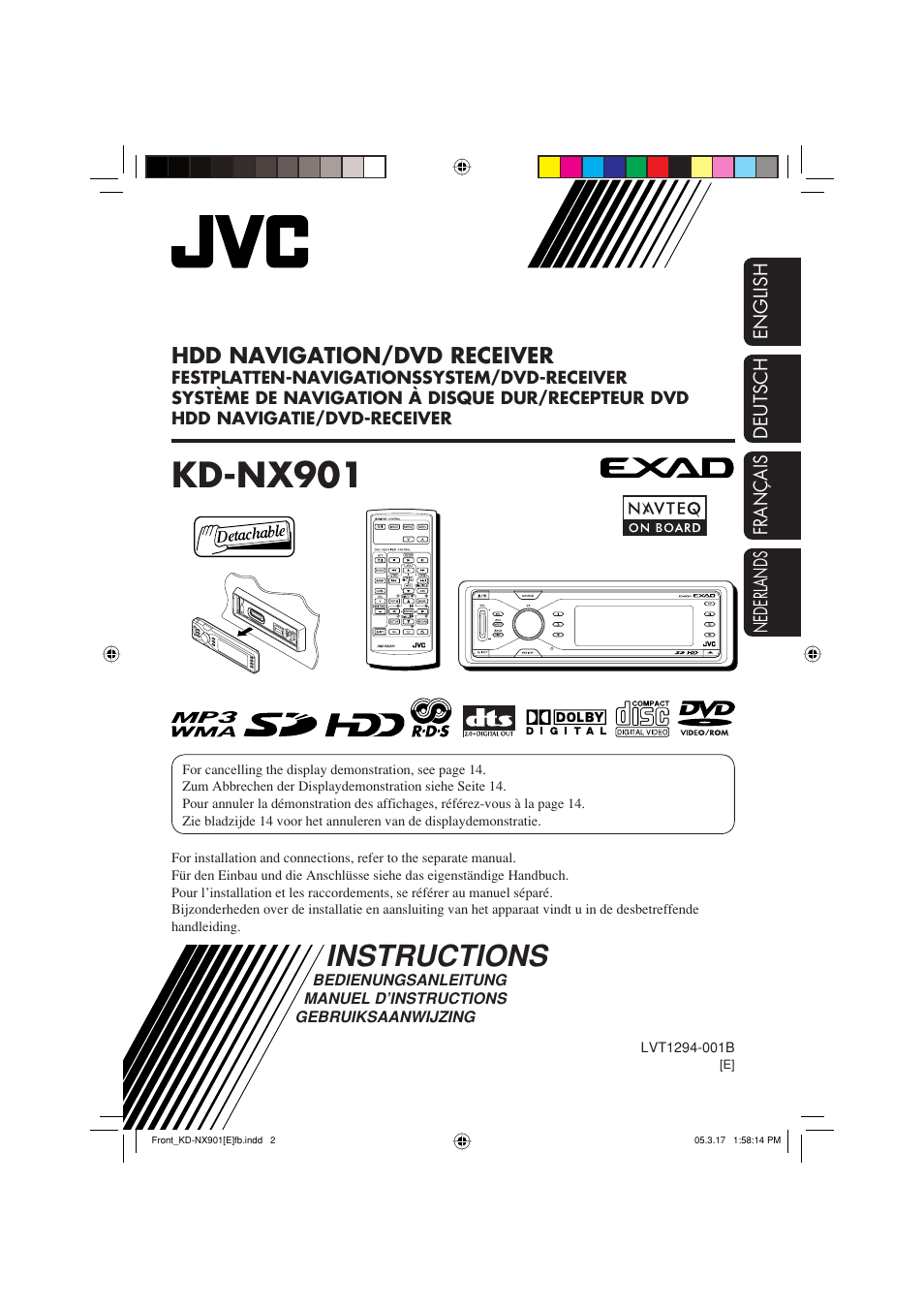 JVC KD-NX901 User Manual | 129 pages