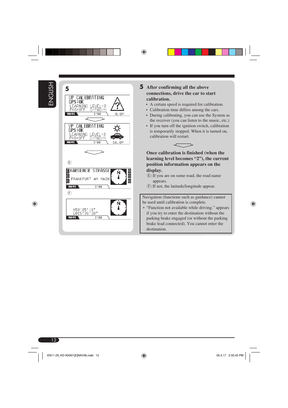 English 5 | JVC KD-NX901 User Manual | Page 12 / 129