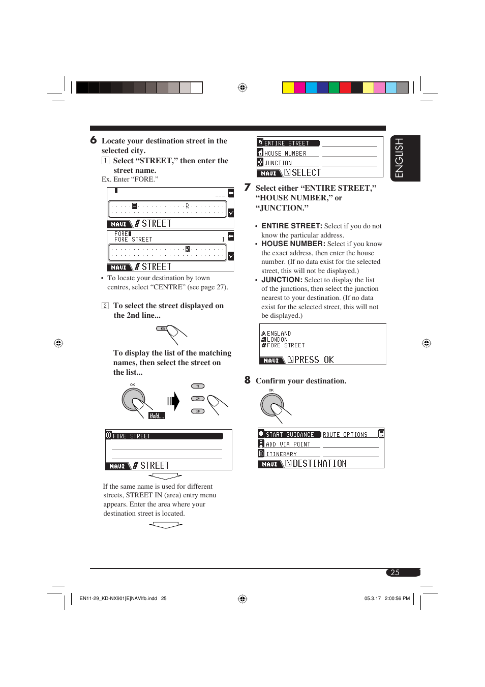 English 7 | JVC KD-NX901 User Manual | Page 25 / 129