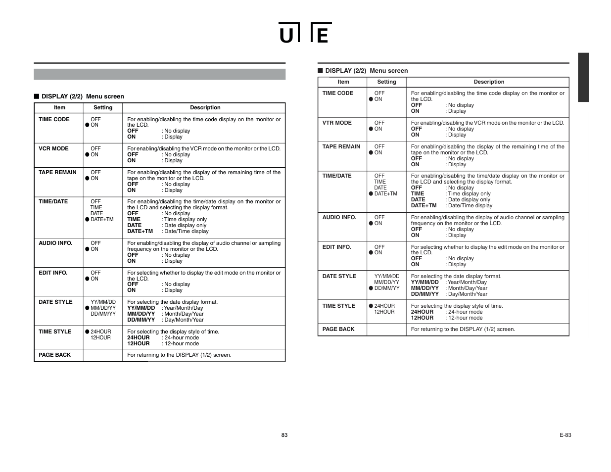 JVC BR-DV6000U User Manual | Page 50 / 61