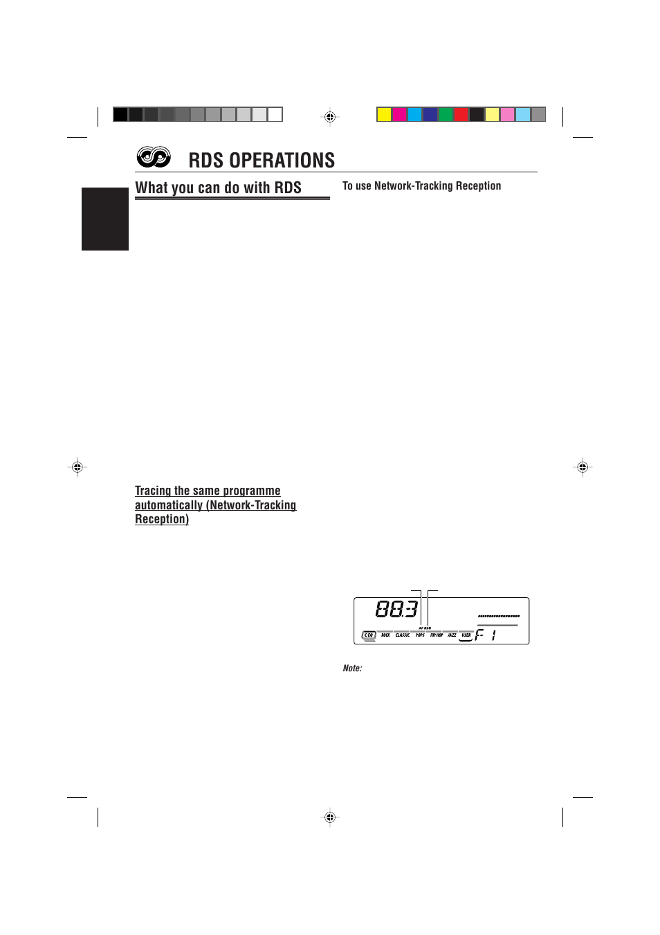 Rds operations, What you can do with rds | JVC GET0087-001A User Manual | Page 12 / 45