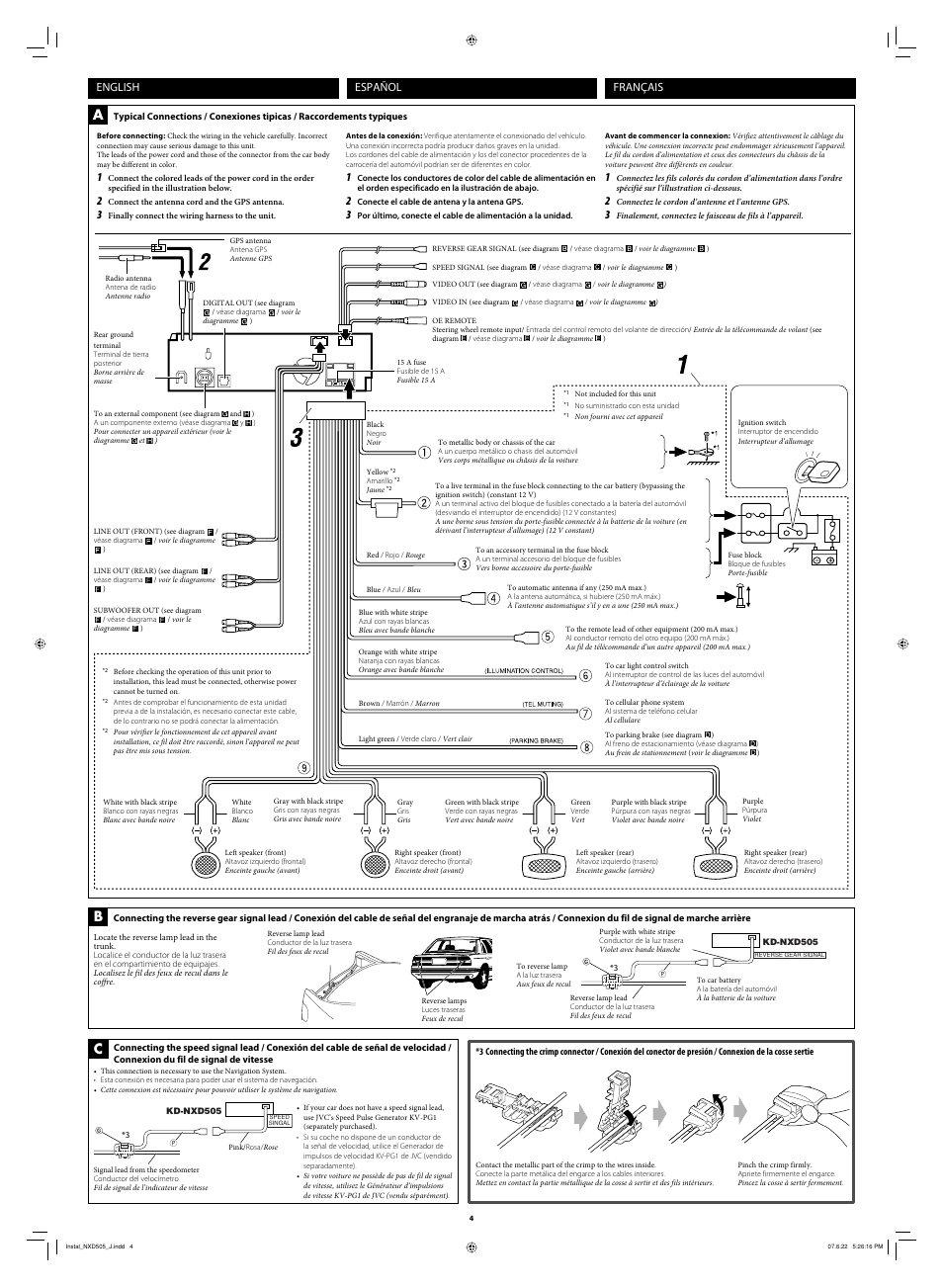 English español français | JVC LVT1774-001A User Manual | Page 124 / 126