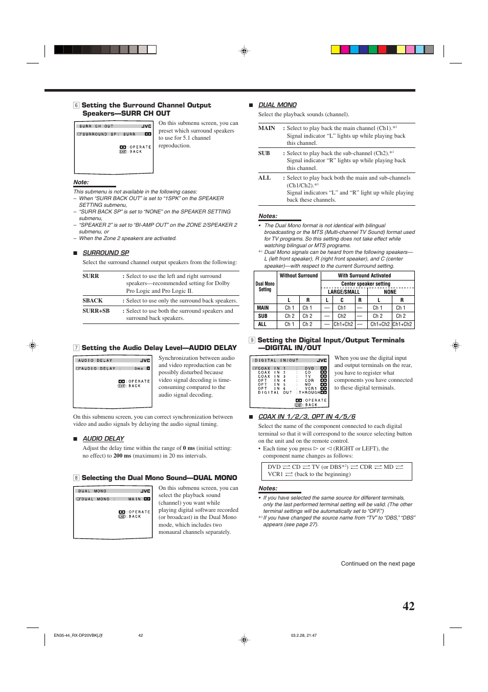 JVC RX-DP20VBKC User Manual | Page 45 / 90