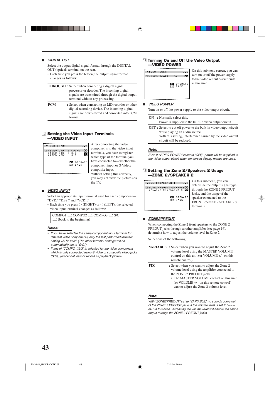 JVC RX-DP20VBKC User Manual | Page 46 / 90