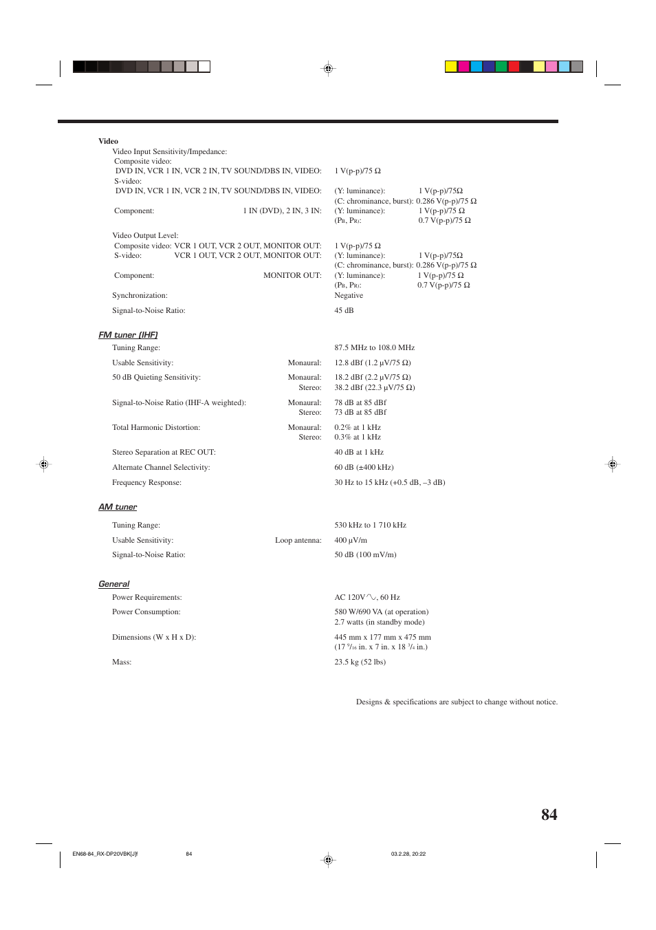 JVC RX-DP20VBKC User Manual | Page 87 / 90