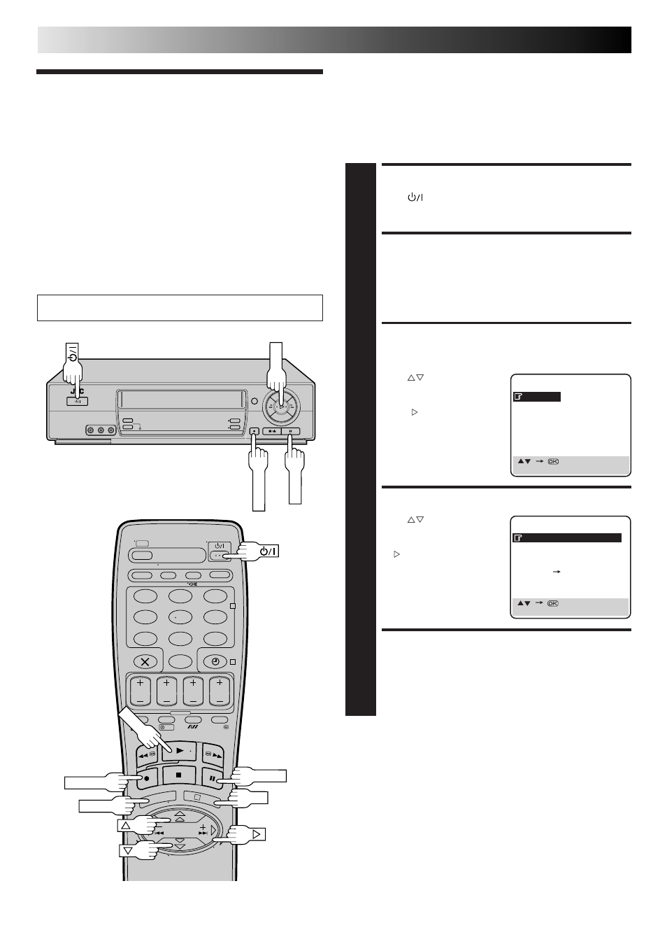 Turn on the recorder, Access main menu screen, Access mode set screen | Select b.e.s.t. mode, Return to normal screen, Advanced operations (cont.), B.e.s.t. picture system | JVC HR-J665ES User Manual | Page 18 / 48