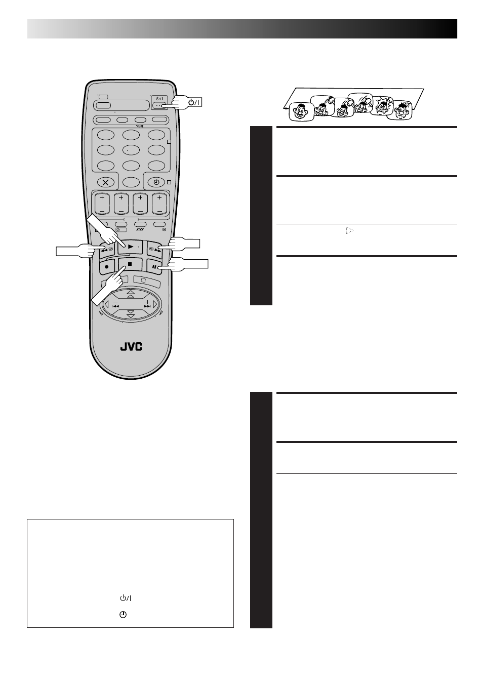 Start playback, Activate repeat playback, Stop playback | Load a cassette, Advanced operations (cont.), Repeat playback, Ntsc playback | JVC HR-J665ES User Manual | Page 28 / 48