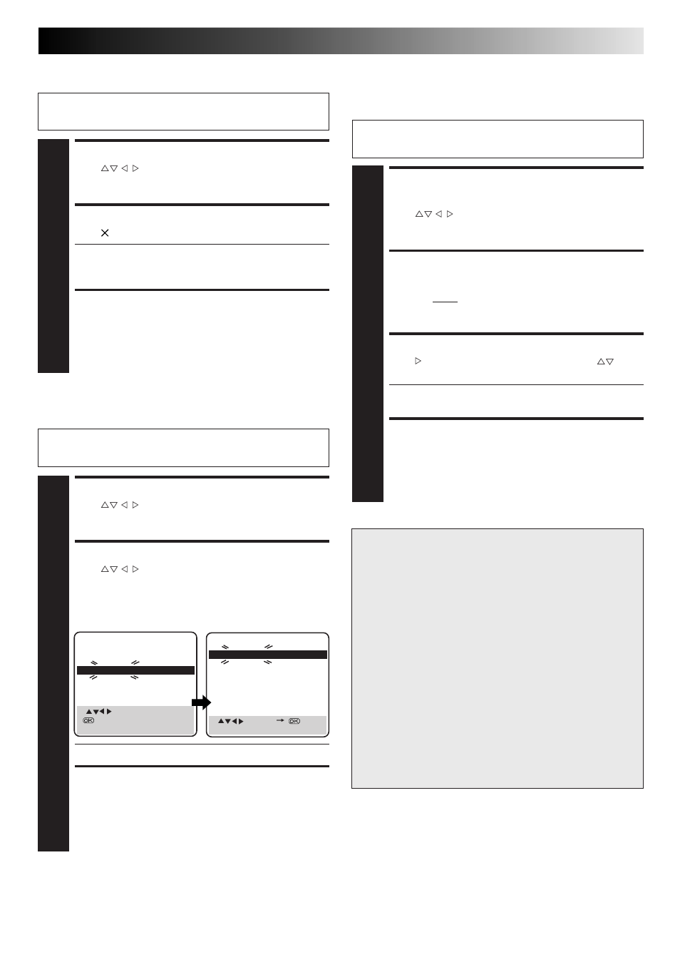 Change station preset position, Delete a channel, Fine-tuning channels already stored | Select item, Select new position, Close confirmation screen, Delete channel, Attention, Select channel to fine- tune, Access manual channel set screen | JVC HR-J665ES User Manual | Page 35 / 48