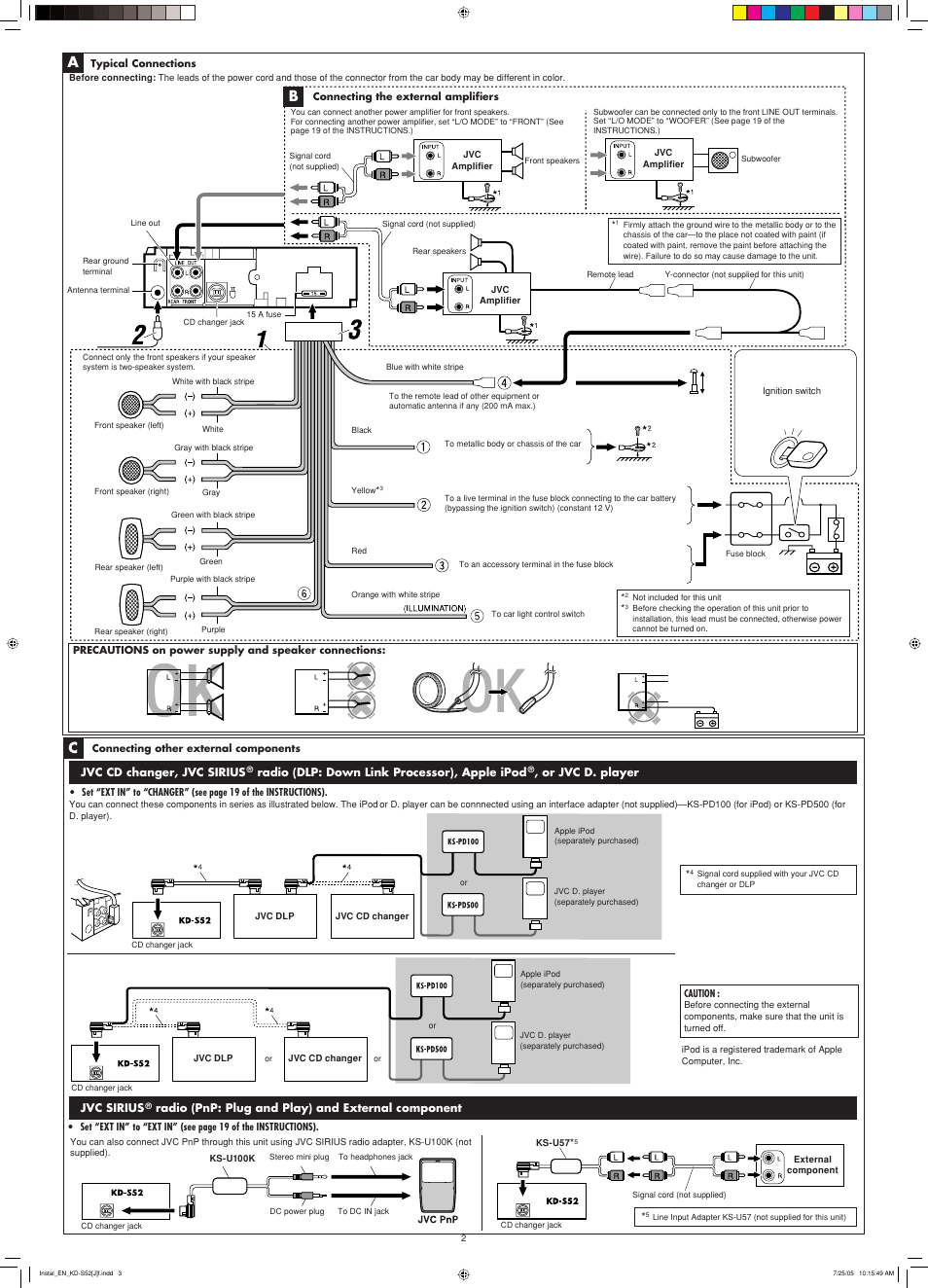 JVC KD-S52 User Manual | Page 2 / 4