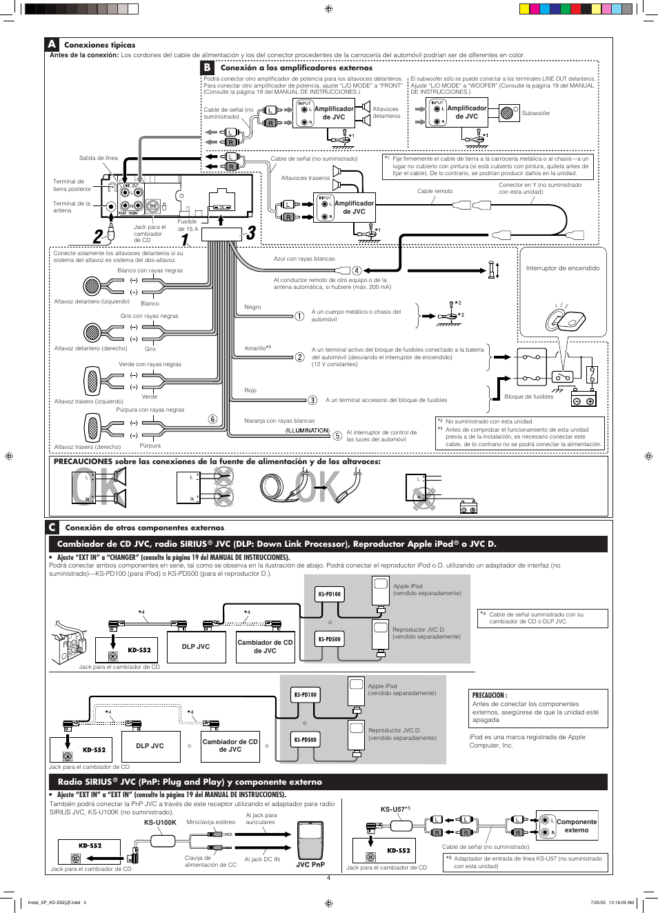 JVC KD-S52 User Manual | Page 4 / 4
