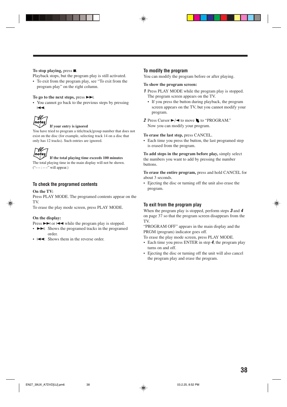 JVC CA-UXA7DVD User Manual | Page 41 / 76