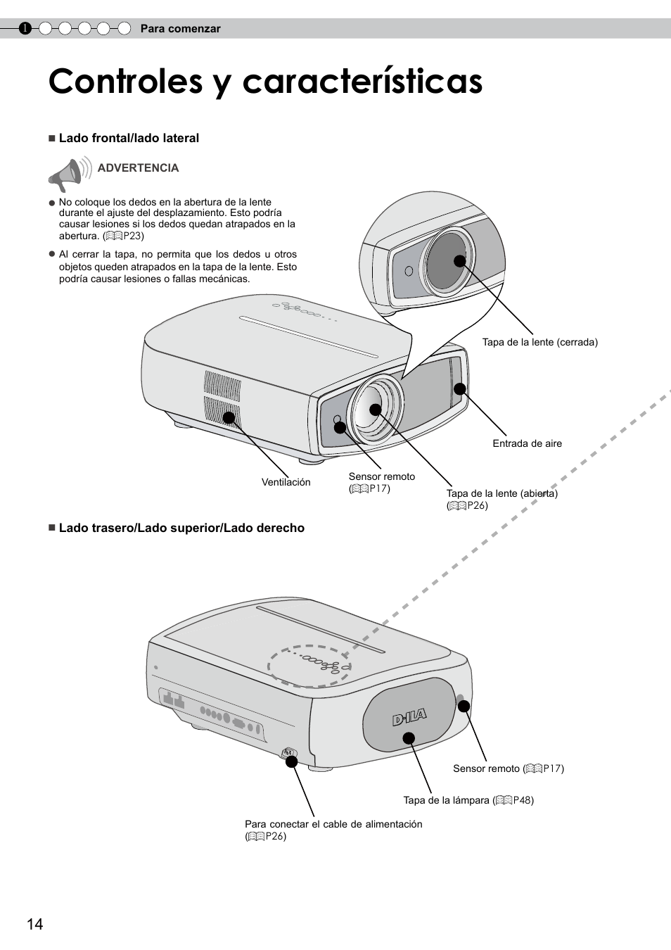 Controles y características | JVC DLA-RS10 User Manual | Page 134 / 179