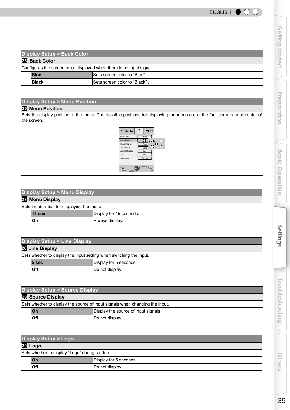 JVC DLA-RS10 User Manual | Page 39 / 179