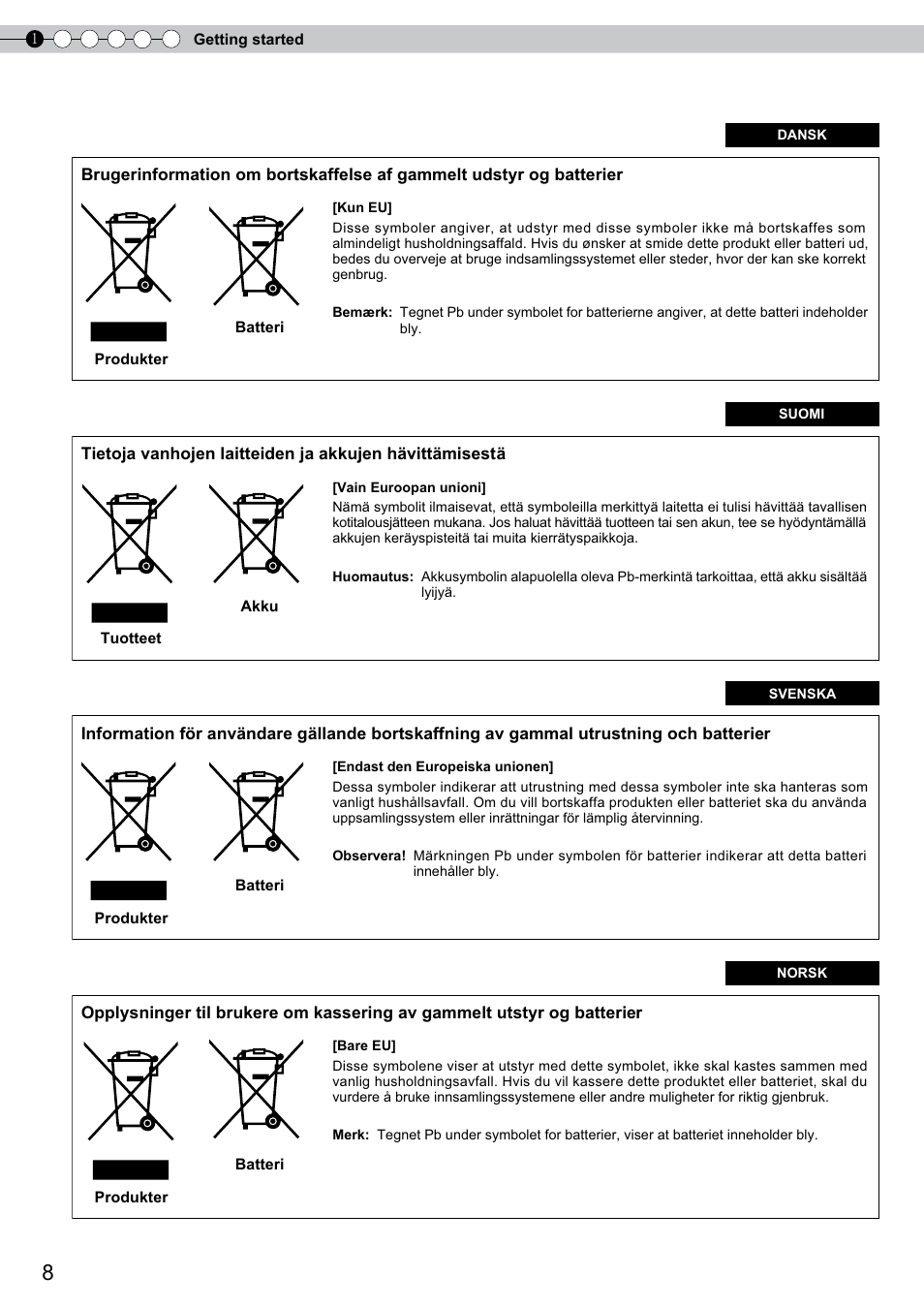 JVC DLA-RS10 User Manual | Page 8 / 179