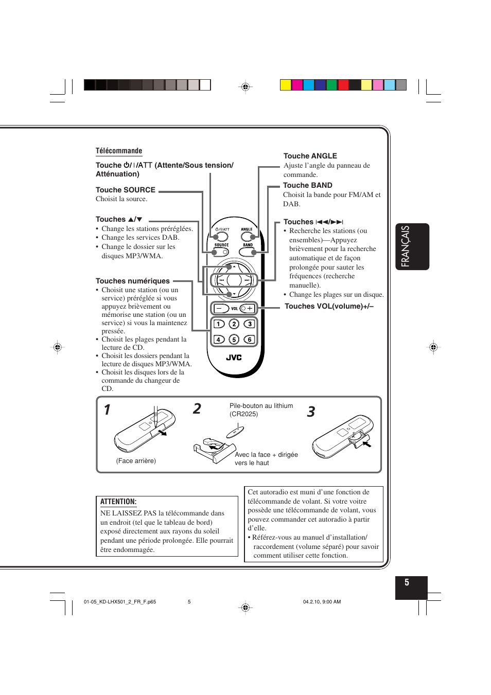 Français | JVC KD-LHX501  EN User Manual | Page 133 / 259