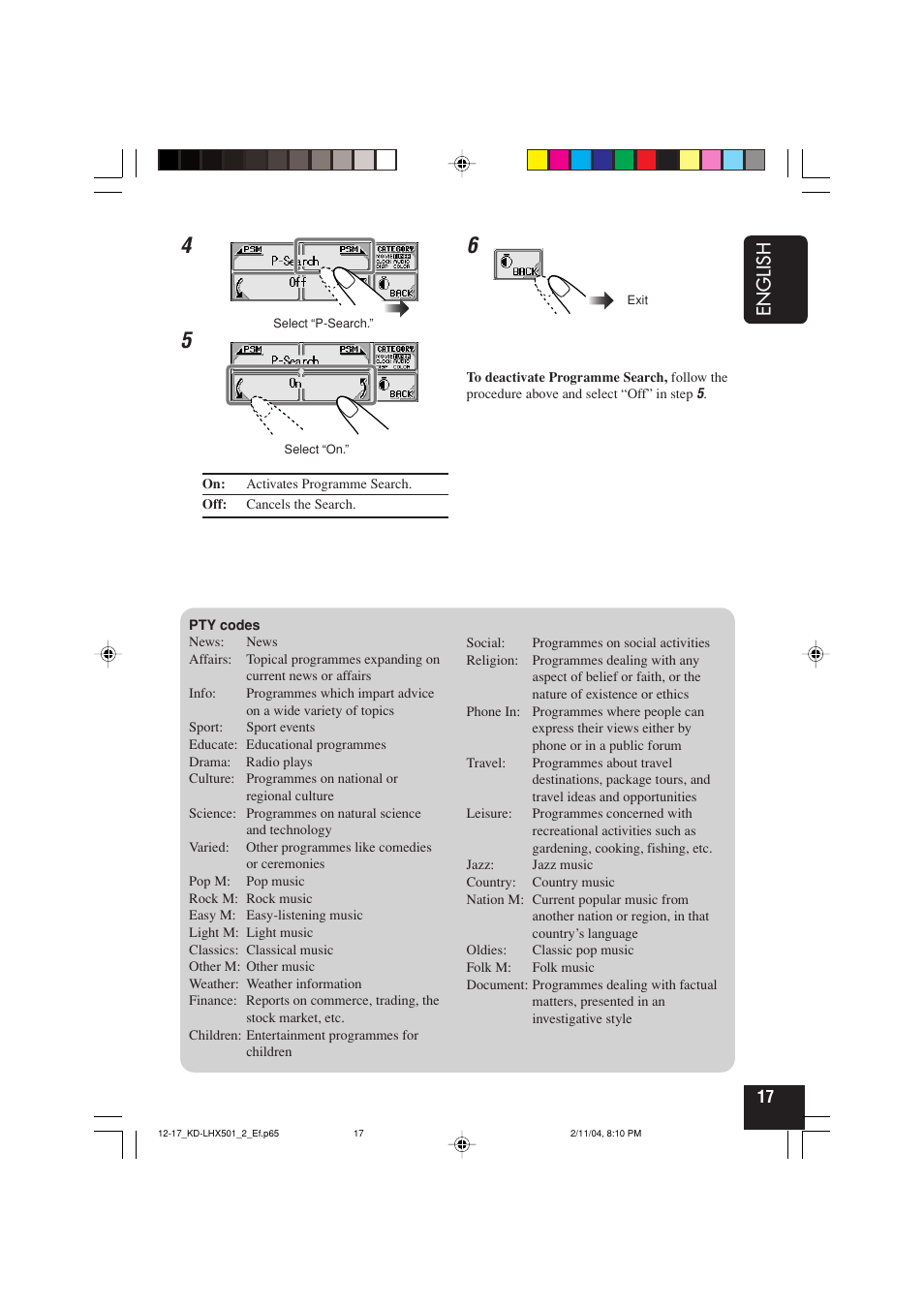 English | JVC KD-LHX501  EN User Manual | Page 17 / 259