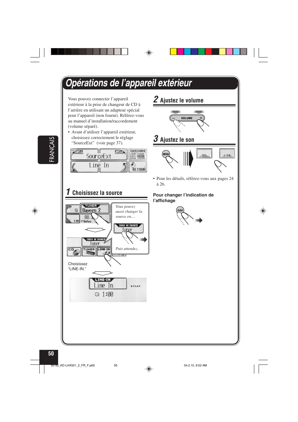 Opérations de l’appareil extérieur | JVC KD-LHX501  EN User Manual | Page 178 / 259