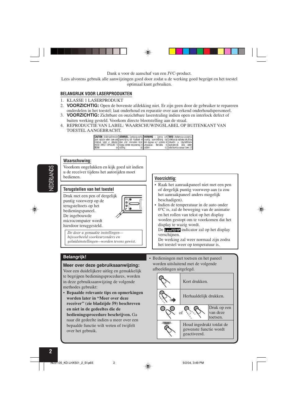 Nederlands | JVC KD-LHX501  EN User Manual | Page 194 / 259