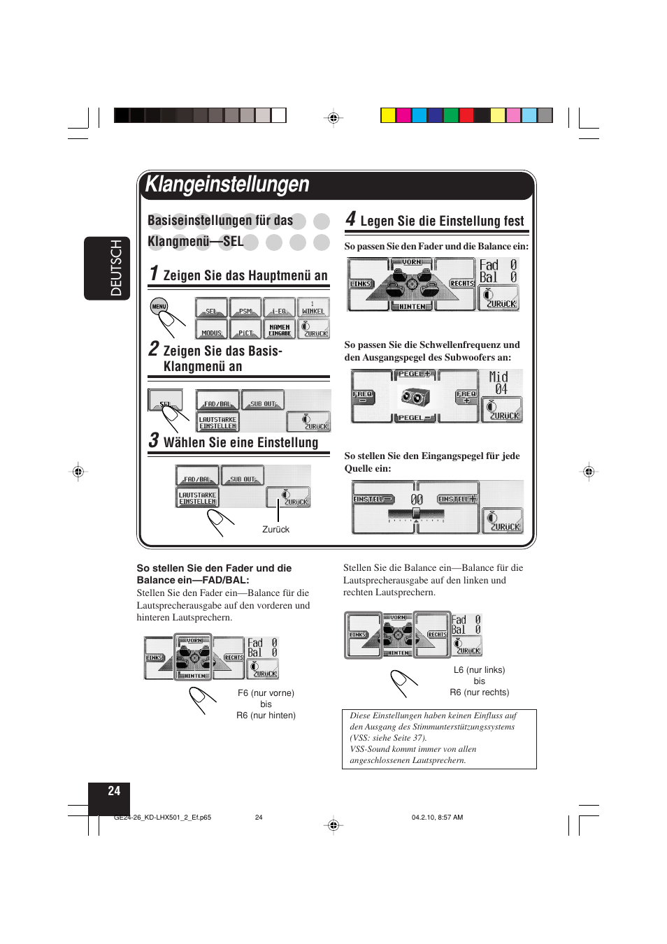 Klangeinstellungen | JVC KD-LHX501  EN User Manual | Page 88 / 259