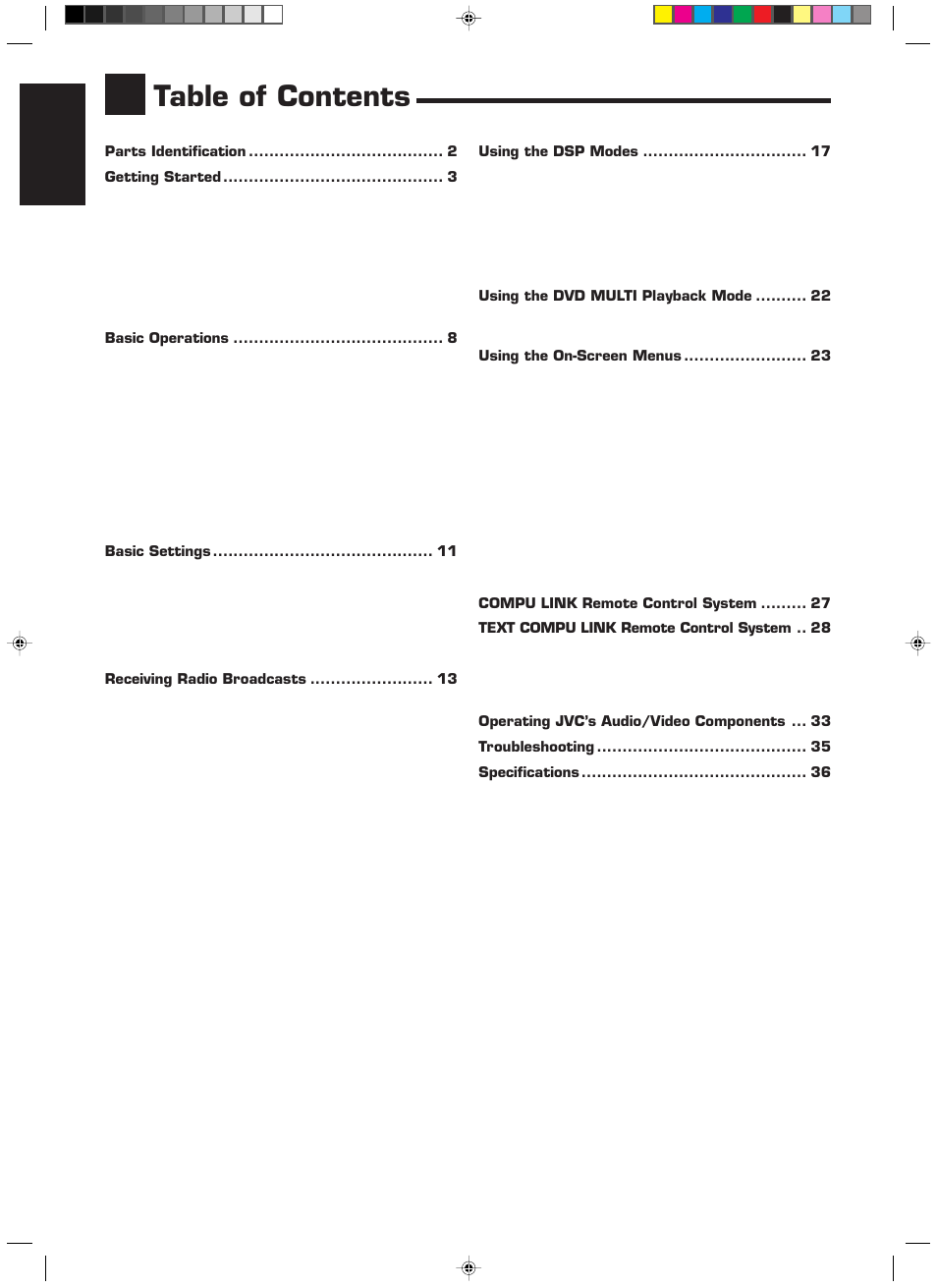 JVC RX-668RBK User Manual | Page 4 / 40