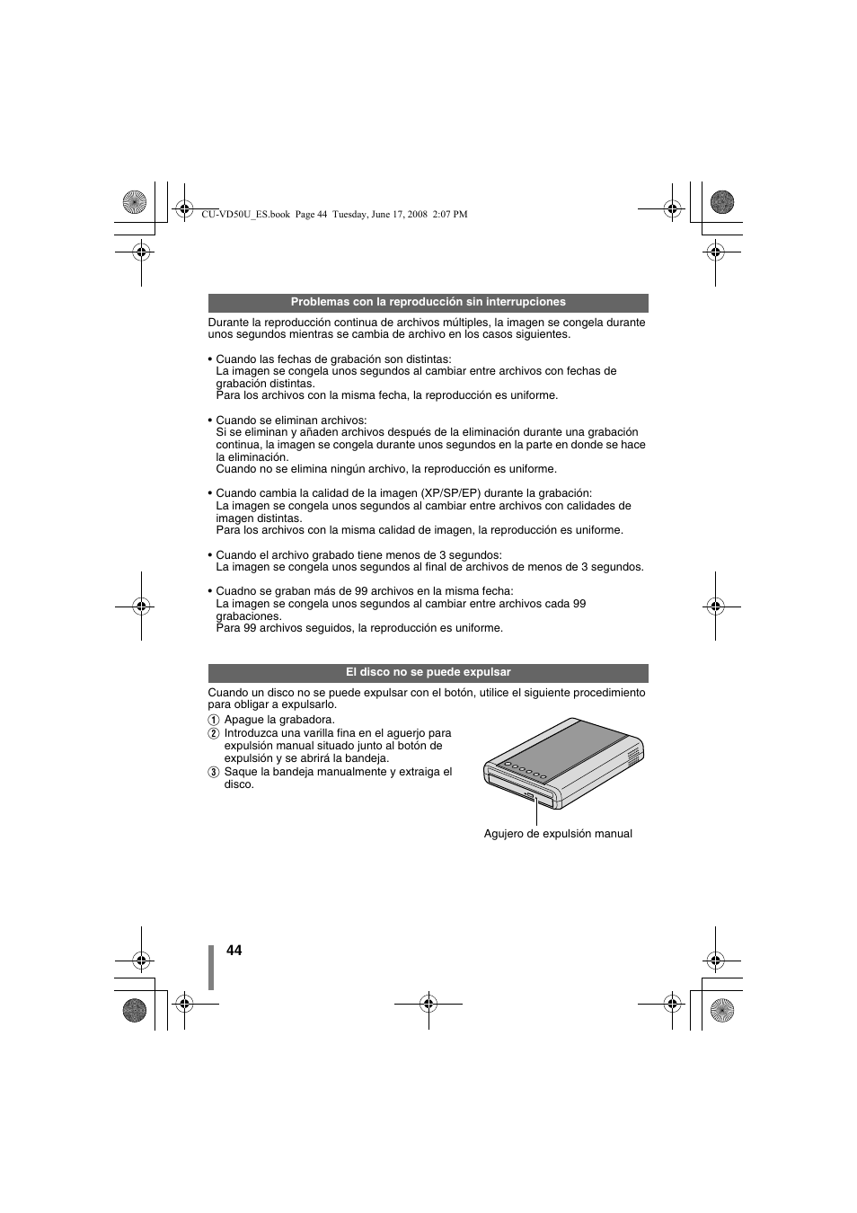 Co. (p. 44) | JVC CU-VD50U User Manual | Page 94 / 104