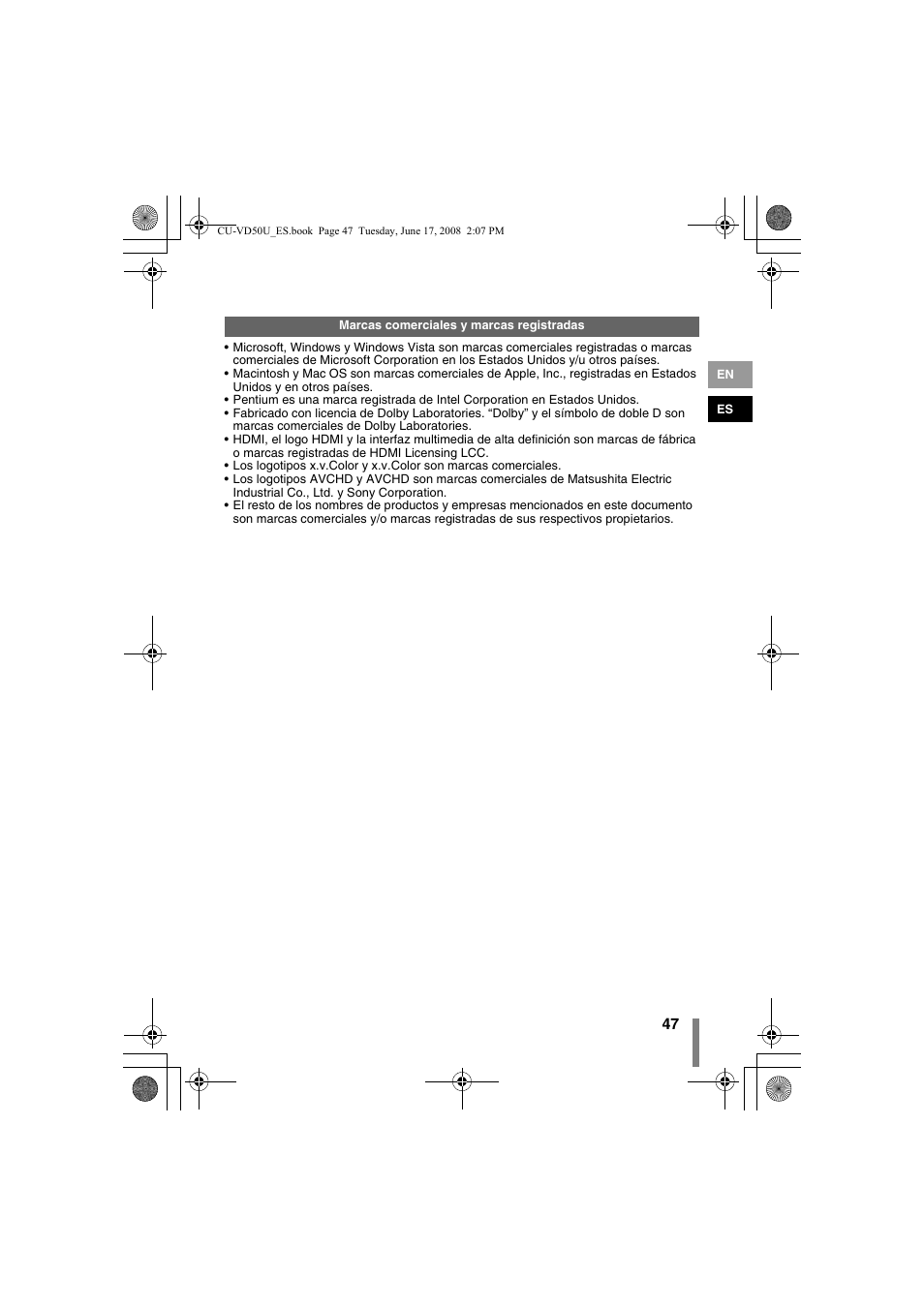 JVC CU-VD50U User Manual | Page 97 / 104