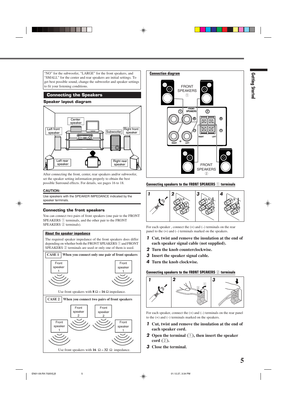 Getting started | JVC RX-7020VBK User Manual | Page 7 / 47