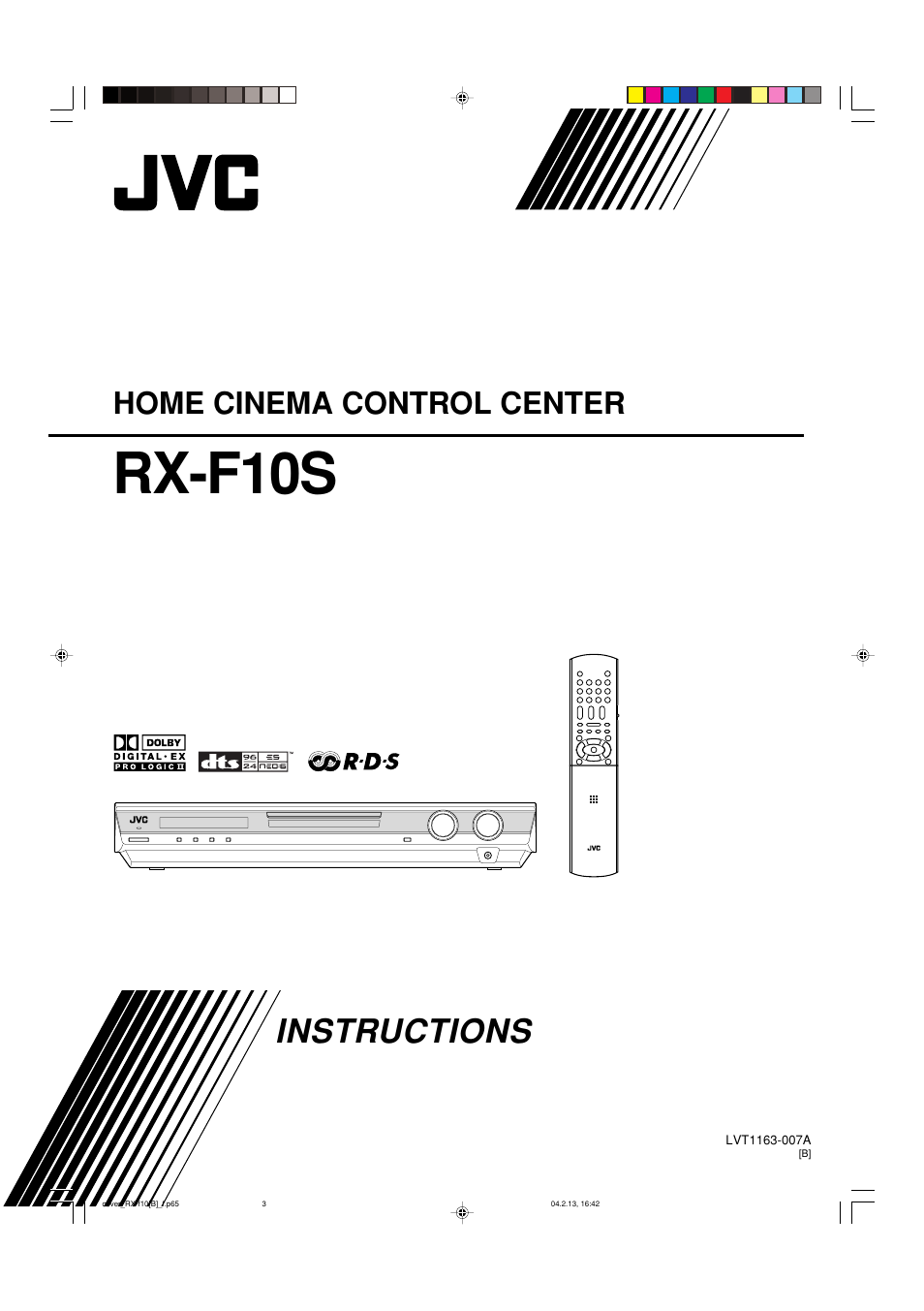 JVC RX-F10S User Manual | 47 pages