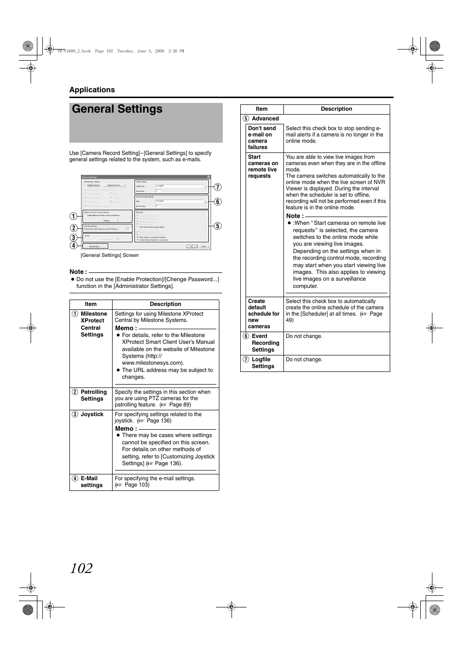 General settings | JVC VR-N1600E User Manual | Page 110 / 158