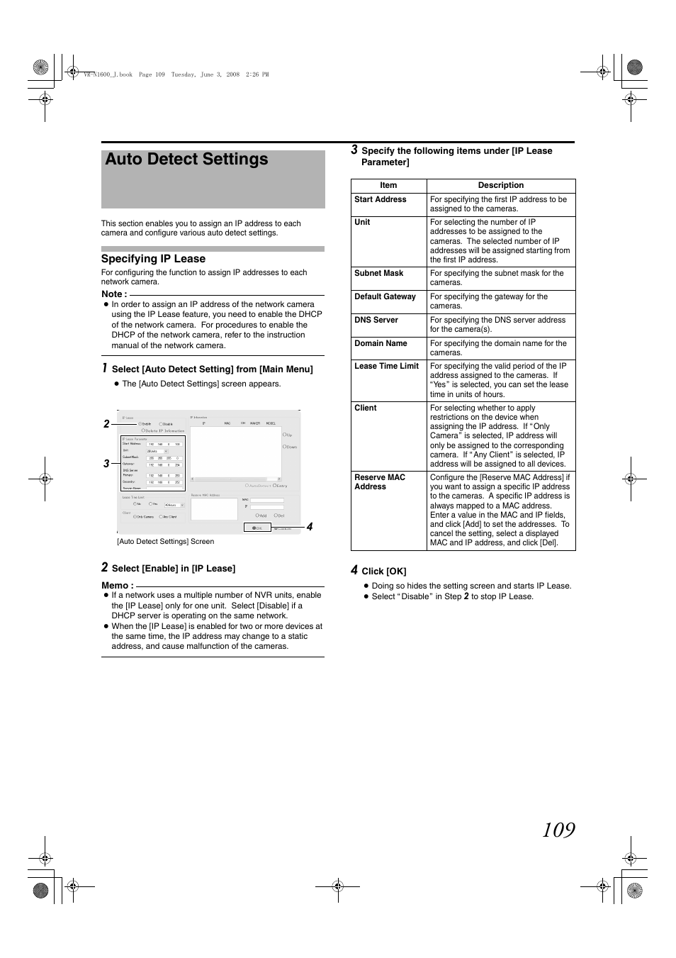 Auto detect settings | JVC VR-N1600E User Manual | Page 117 / 158