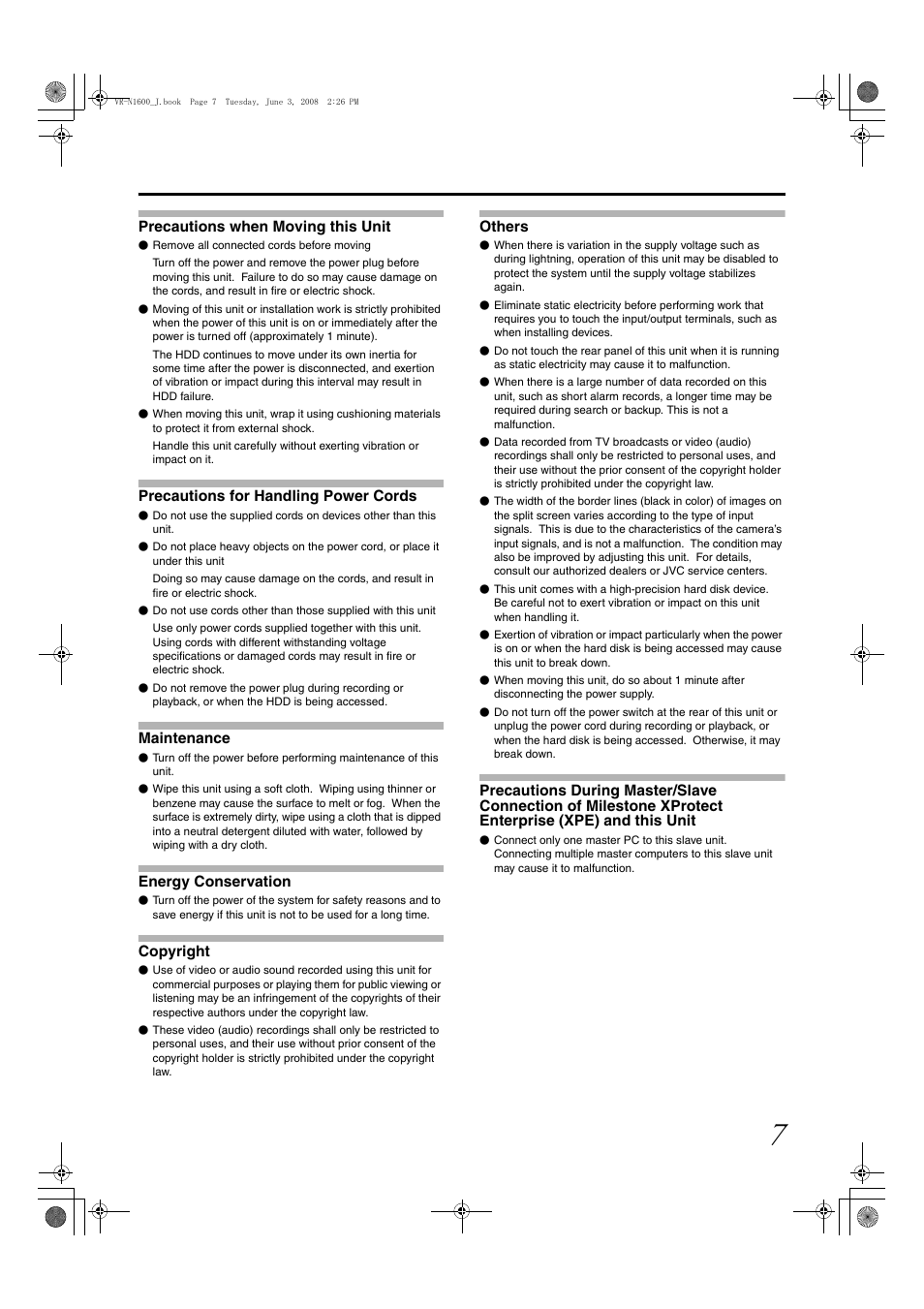 JVC VR-N1600E User Manual | Page 15 / 158