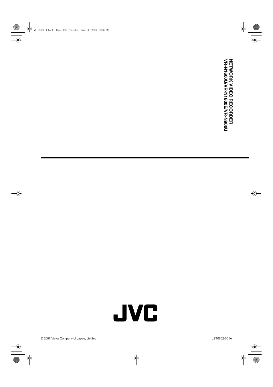 JVC VR-N1600E User Manual | Page 158 / 158