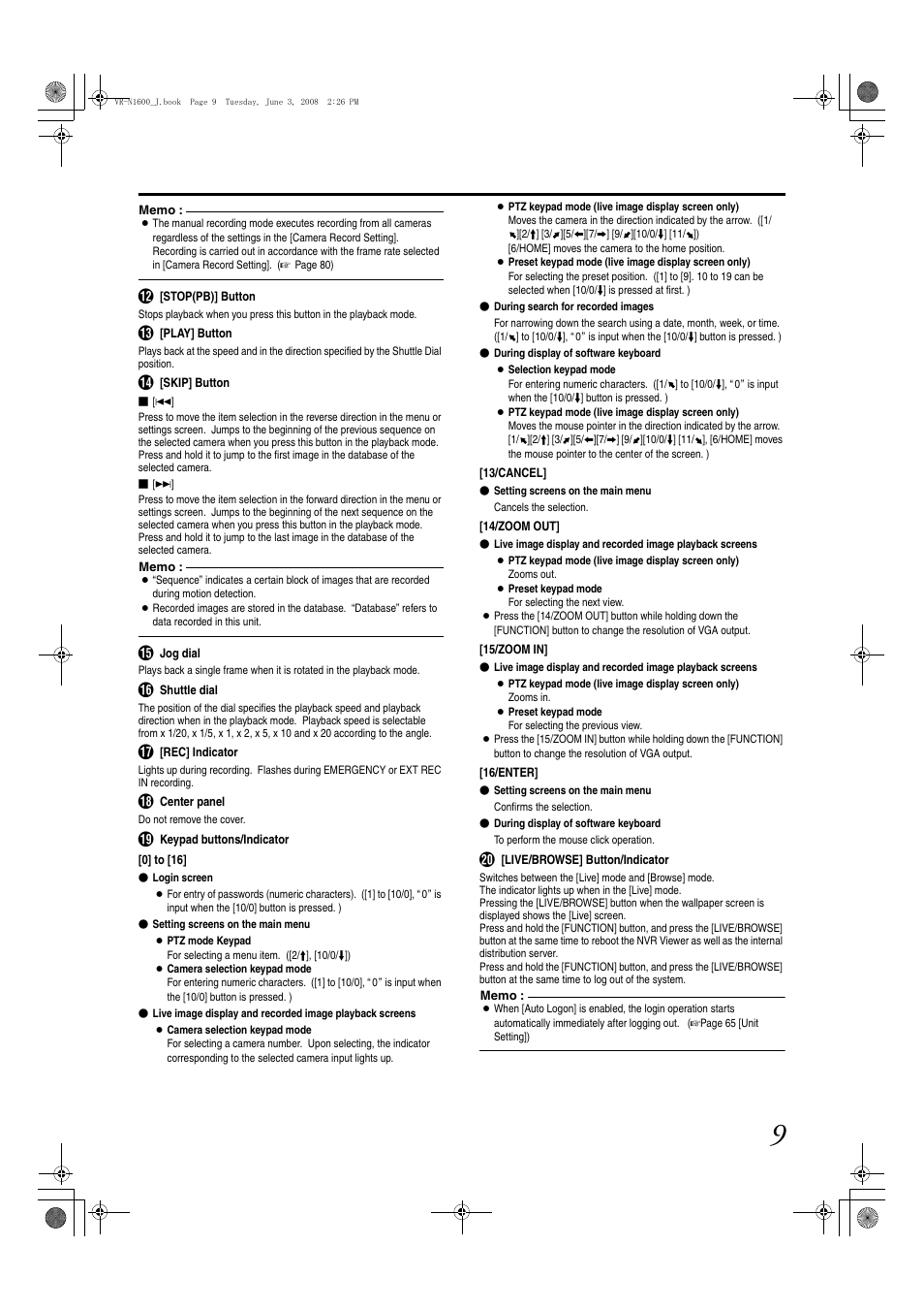 JVC VR-N1600E User Manual | Page 17 / 158